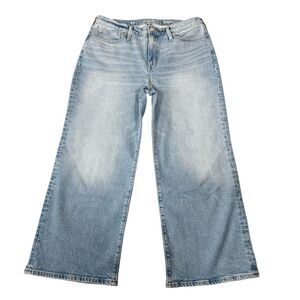 J. Crew Womens High-Rise Slim Wide 1996 Semi-Stretch CC577 Cropped Jeans Size 32